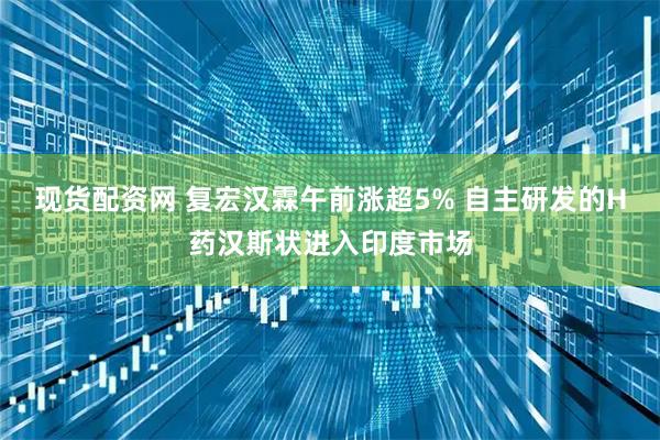 现货配资网 复宏汉霖午前涨超5% 自主研发的H药汉斯状进入印度市场